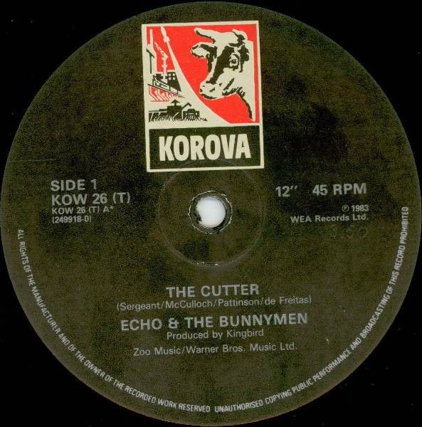 Echo &amp; The Bunnymen - The Cutter (12", Single, Gen) (Very Good Plus (VG+))