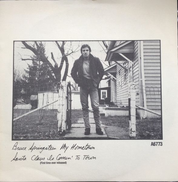 Bruce Springsteen - My Hometown / Santa Claus Is Comin' To Town (7", Single, Sol) (Very Good Plus (VG+))