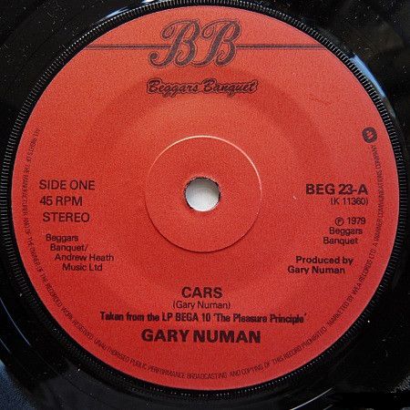 Gary Numan - Cars (7", Single, Pap) (Good (G))