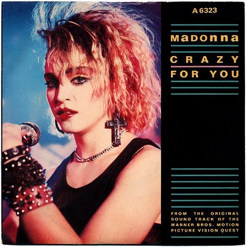 Madonna - Crazy For You (7", Single, Whi) (Near Mint (NM or M-))