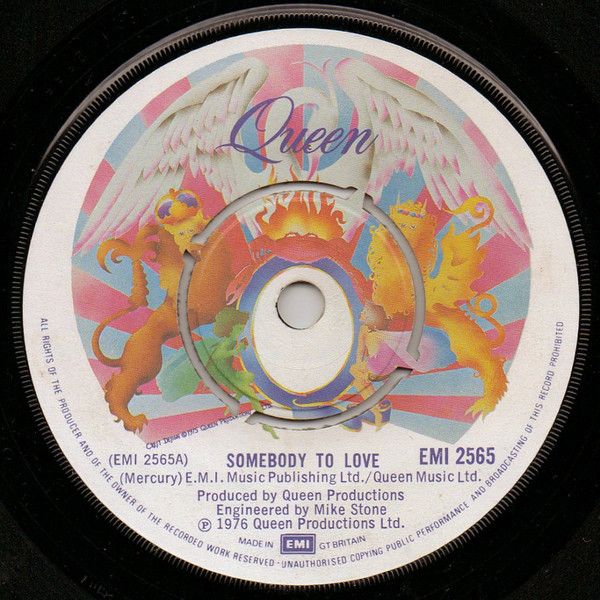 Queen - Somebody To Love (7", Single, Com) (Very Good (VG))