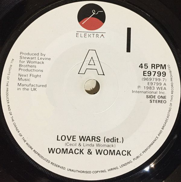 Womack &amp; Womack - Love Wars (7", Single, EMI) (Very Good Plus (VG+))
