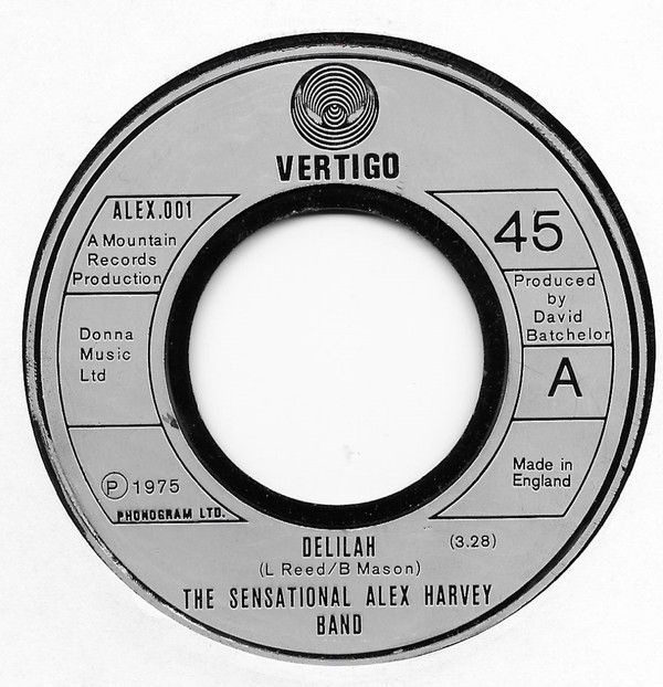 The Sensational Alex Harvey Band - Delilah (7", Single, Lar) (Near Mint (NM or M-))