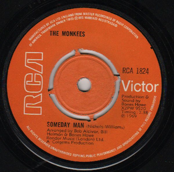 The Monkees - Someday Man/Listen To The Band (7", Single) (Very Good (VG))