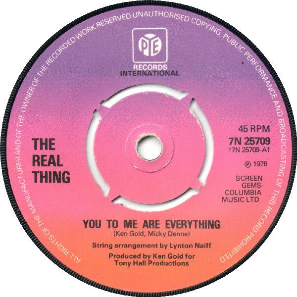 The Real Thing - You To Me Are Everything (7", Single, 4-P) (Near Mint (NM or M-))