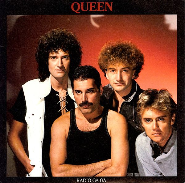 Queen - Radio Ga Ga (7", Single, Blu) (Very Good (VG))