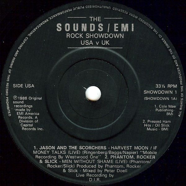 Various - The Sounds / EMI Rock Showdown USA v UK (7") (Near Mint (NM or M-))