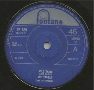 The Troggs - Wild Thing (7", Mono, Sol) (Good Plus (G+))