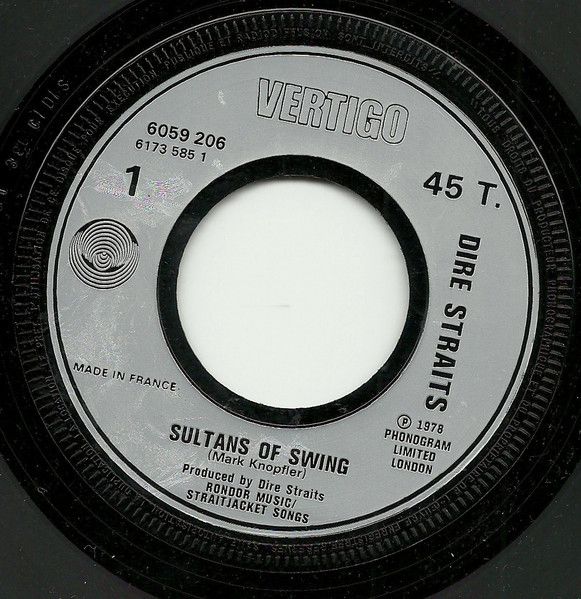 Dire Straits - Sultans Of Swing (7", Single, Fra) (Good Plus (G+))