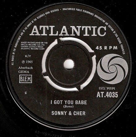 Sonny &amp; Cher - I Got You Babe (7", Single) (Near Mint (NM or M-))