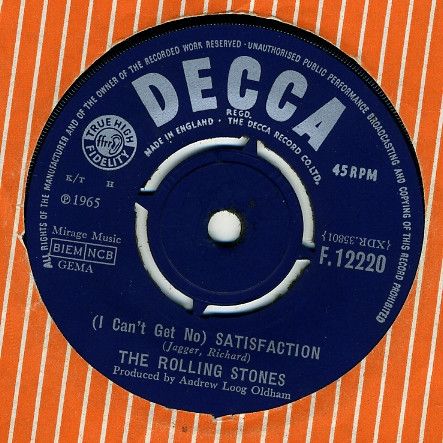 The Rolling Stones - (I Can't Get No) Satisfaction (7", Single) (Good Plus (G+))