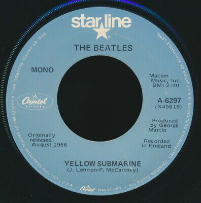 The Beatles - Yellow Submarine / Eleanor Rigby (7", Single, Mono, RE) (Very Good Plus (VG+))