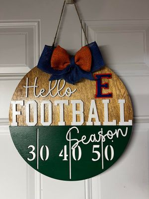 Football 14&quot; Round Sign