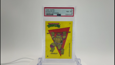 Graded Topps TMNT Donatello Sticker