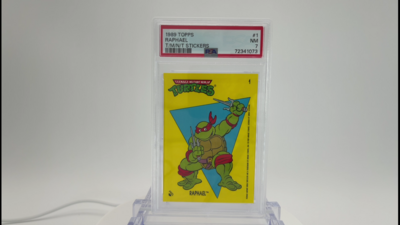 Graded Topps TMNT Raphael Sticker