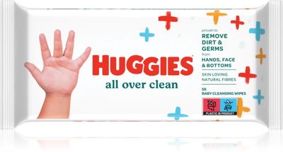 HUGGIES All Over Clean mitrās salvetes 56 gab.