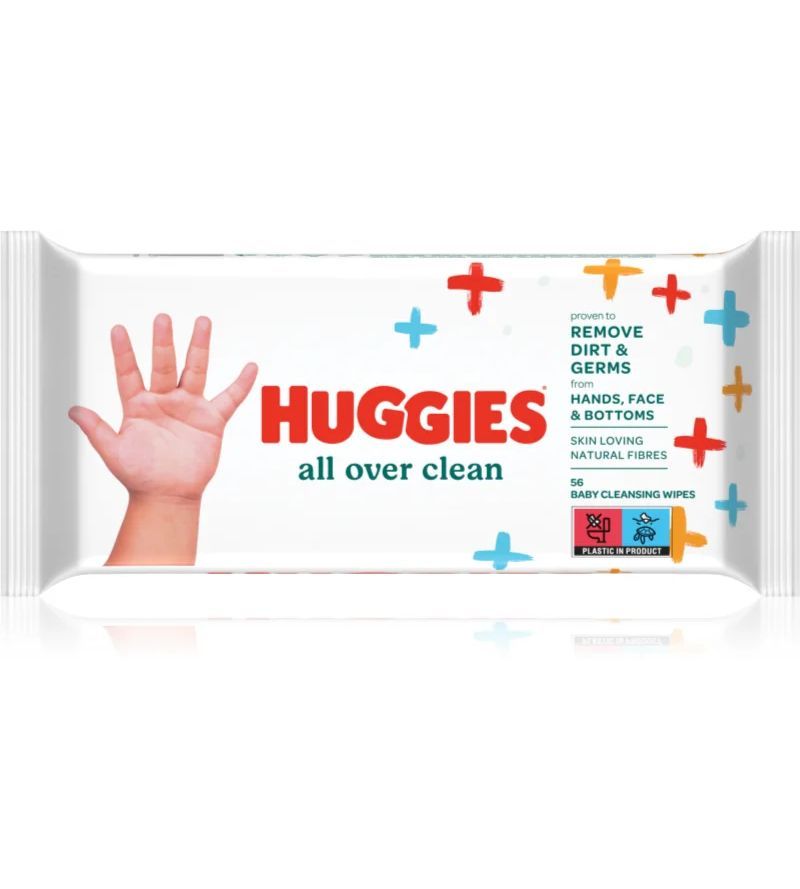 HUGGIES All Over Clean mitrās salvetes 56 gab.