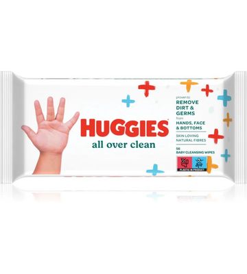 HUGGIES All Over Clean mitrās salvetes 56 gab.