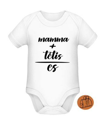 Īsroku bodijs &quot;mamma+tētis=es&quot;