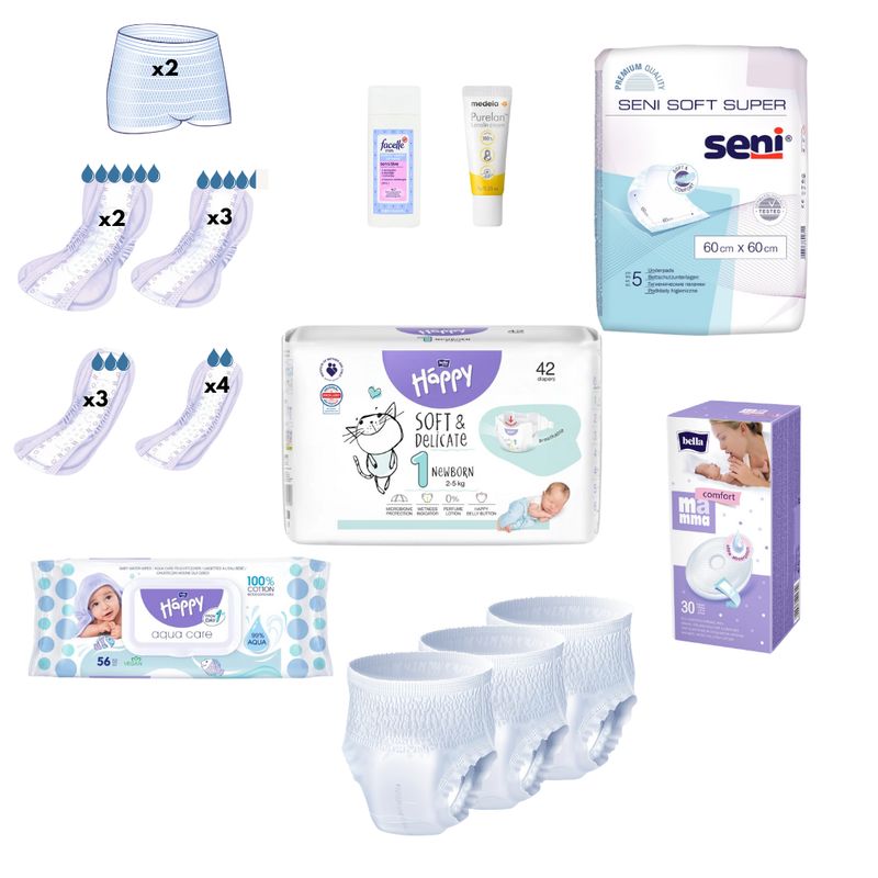 Dzemdību satura komplekts (SUPER MINI)