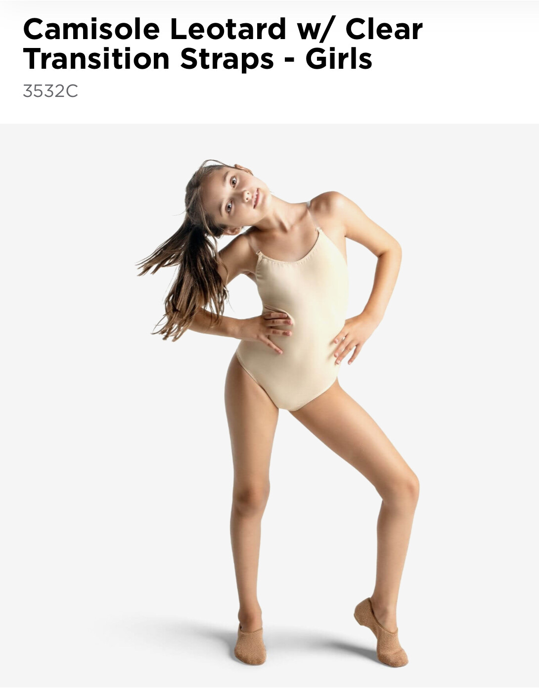 Camisole Leo W/ Clear Strap 3532C NUD L