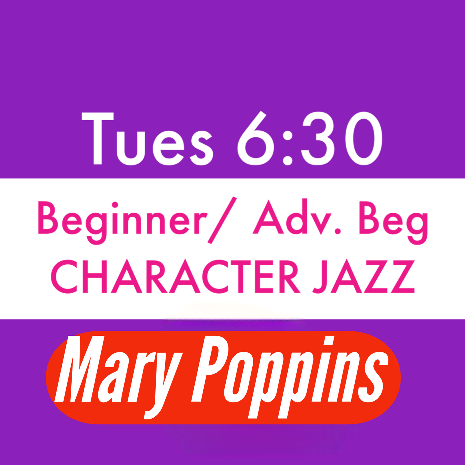 Tues 6:30 Mary Poppins Recital Tights (Beg/Adv Beg Char Jazz) - Skintone