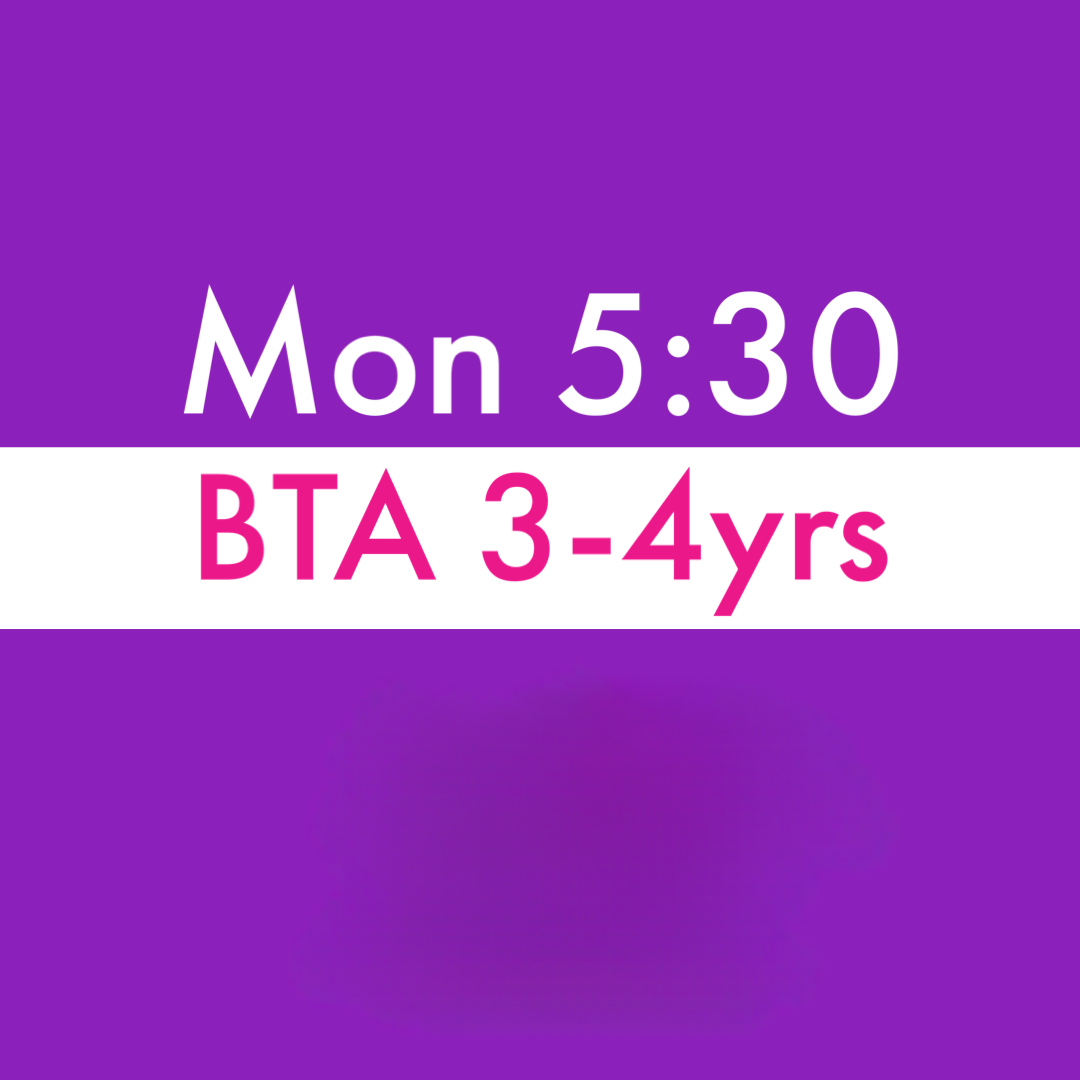 Mon 5:30 BTA 3-4yrs Recital Tights - Skintone