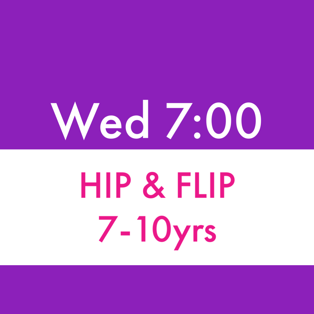 Wed 7:00 Hip &amp; Flip 7-10yrs Recital Tights/Socks - Black