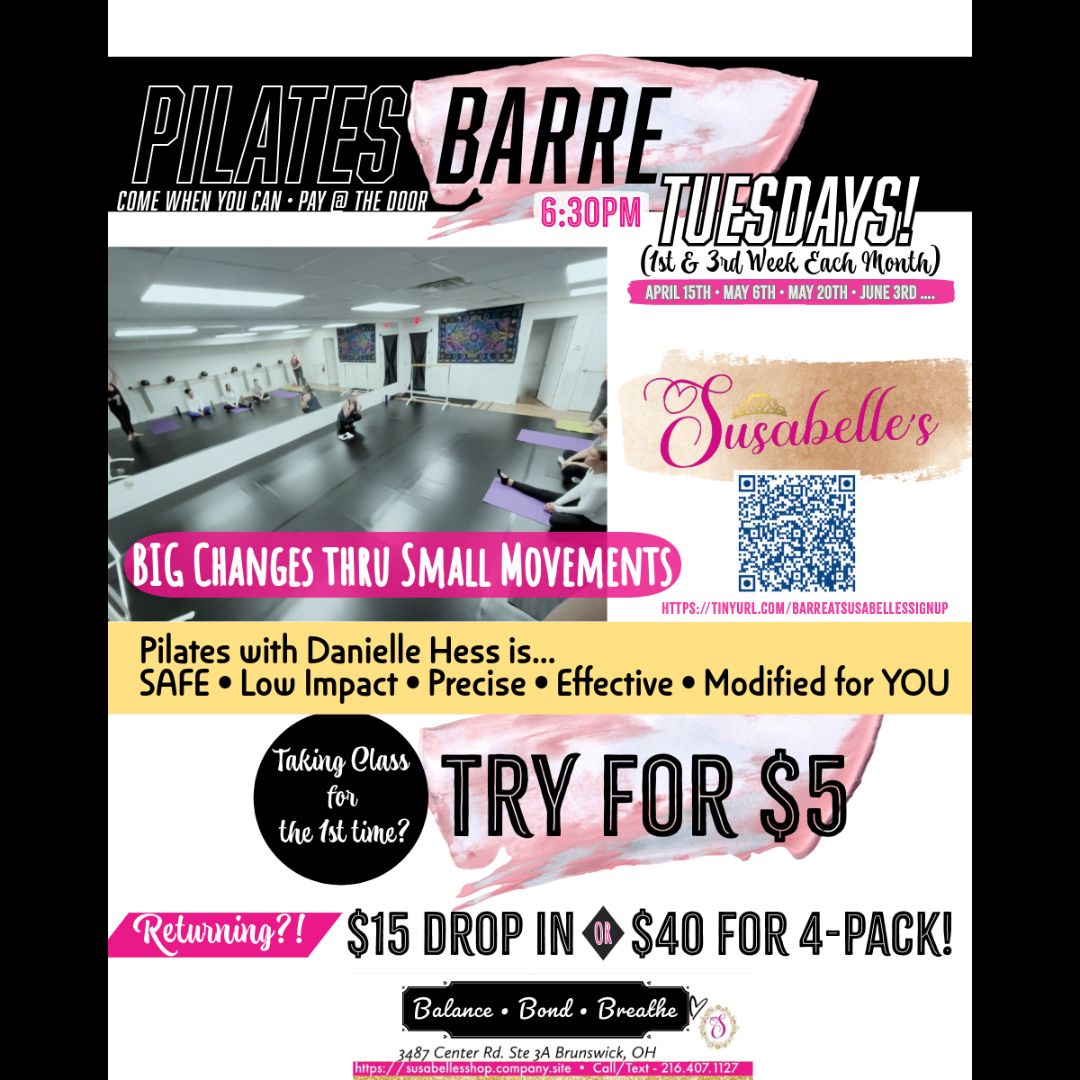 Barre Class Online Pre-Pay @ Susabelle&#39;s Connex