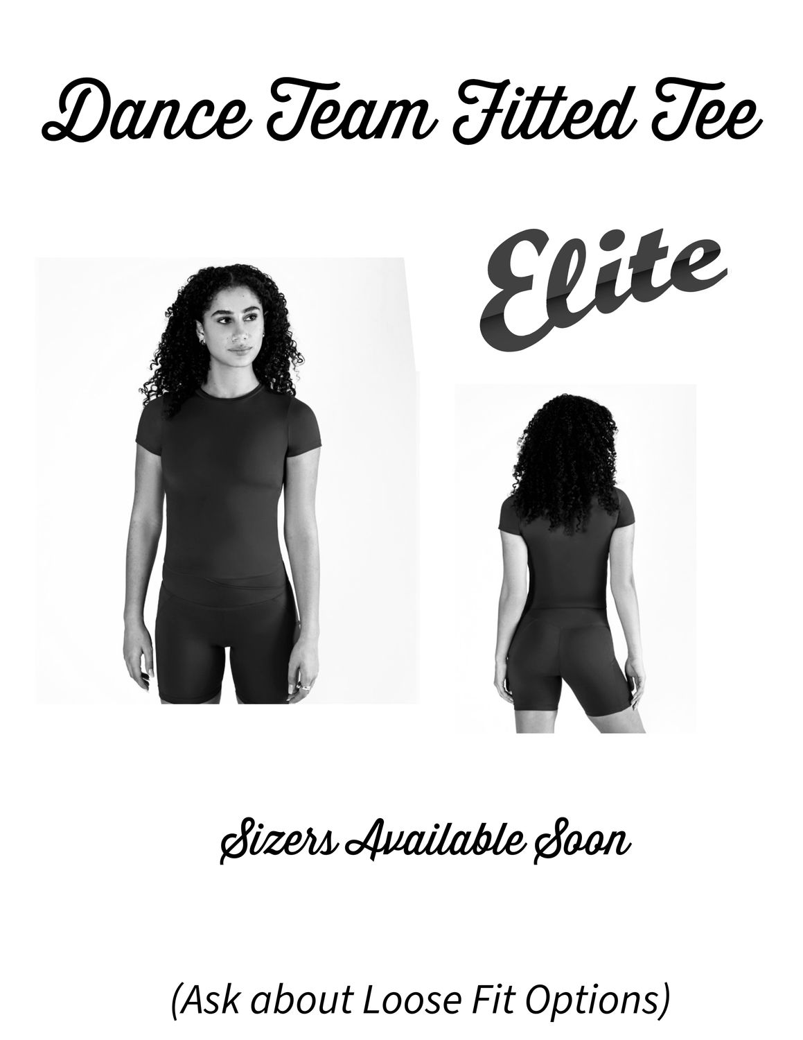 (L) Dance Team Fitted Studio Tee