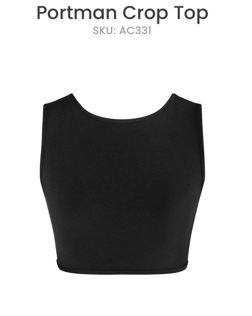 (P) Portman Crop - Black Studio Wear