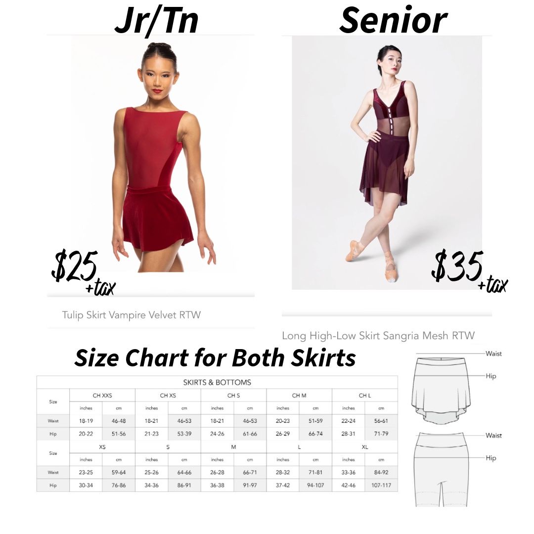 ** Ballet Comp Skirts **