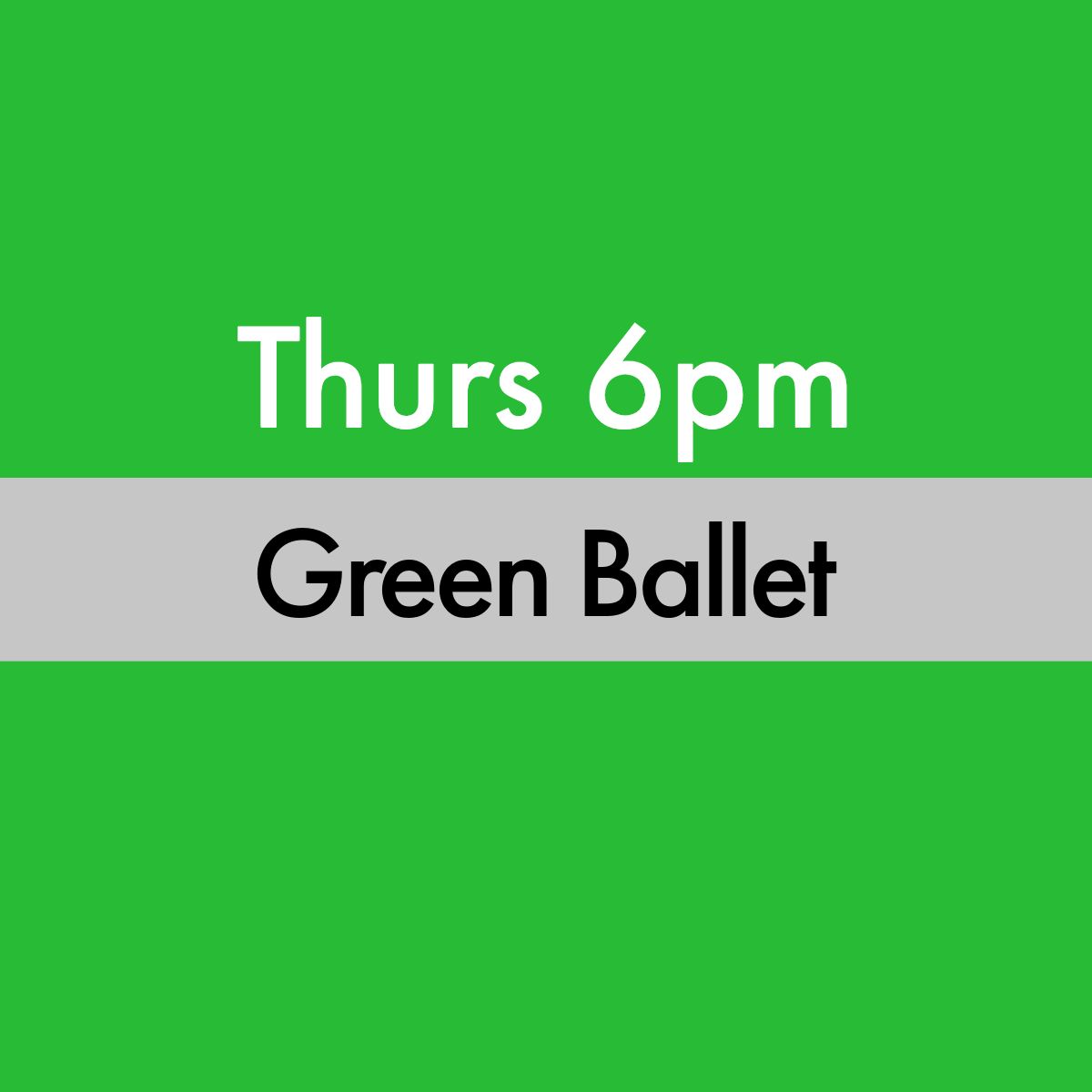 (D) Thurs 6pm ‘Green Ballet’ Recital Tights - Ballet Pink Footed ‘1/2 Tight’