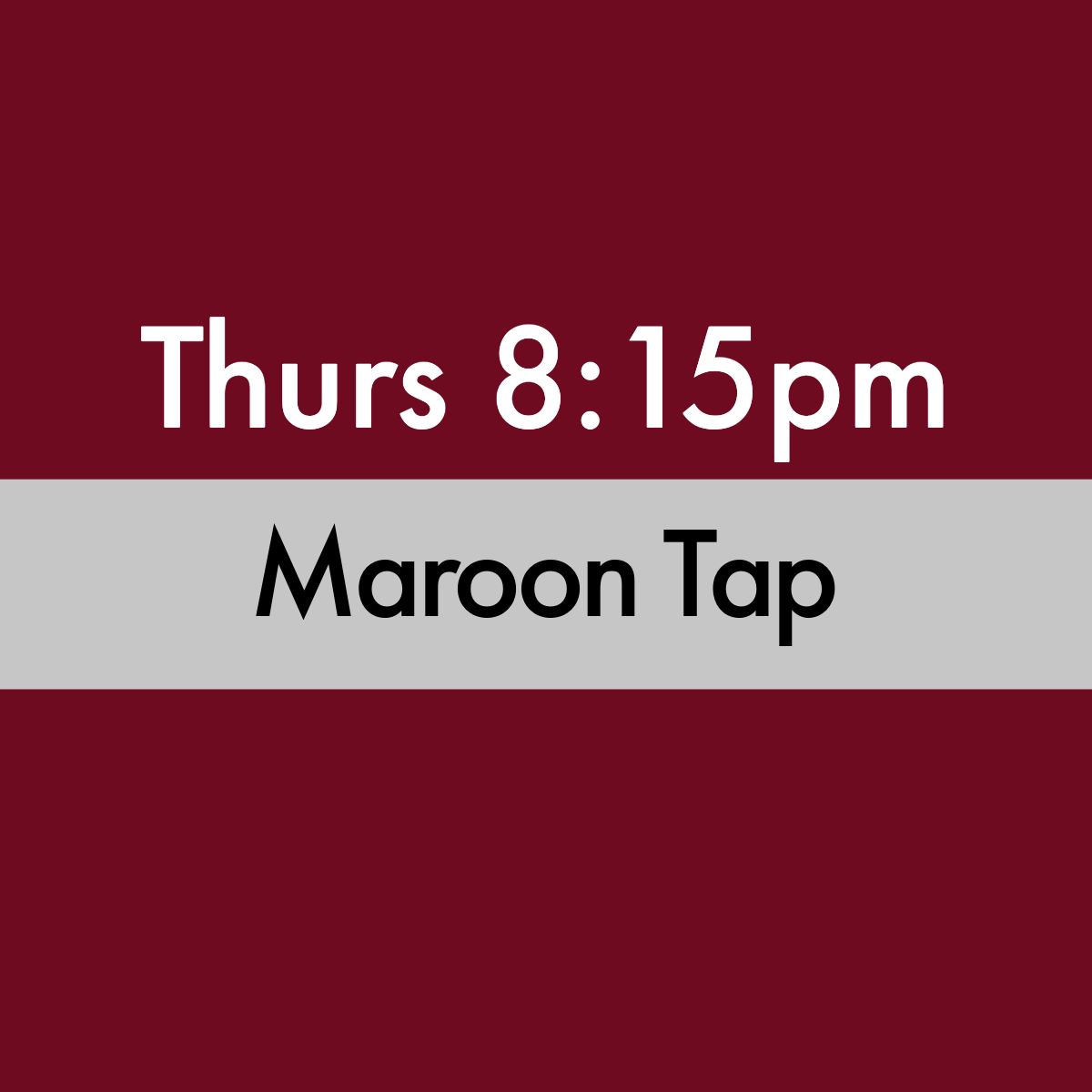 (D) Thursday 8:15pm  ‘Maroon Tap’ Recital Tights - Caramel Transition Body Tight