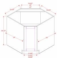 BASE CABINET – 1 FULL DOOR, 1 ADJUSTABLE SHELF