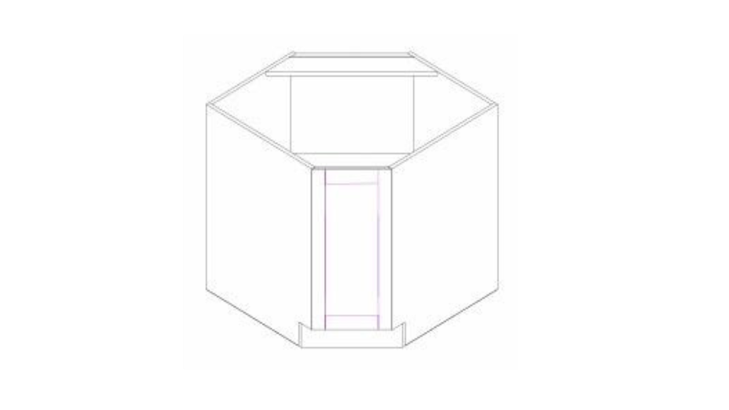 POC-BDC36 COFFEE BASE DIAGONAL CORNER CABINET 36"