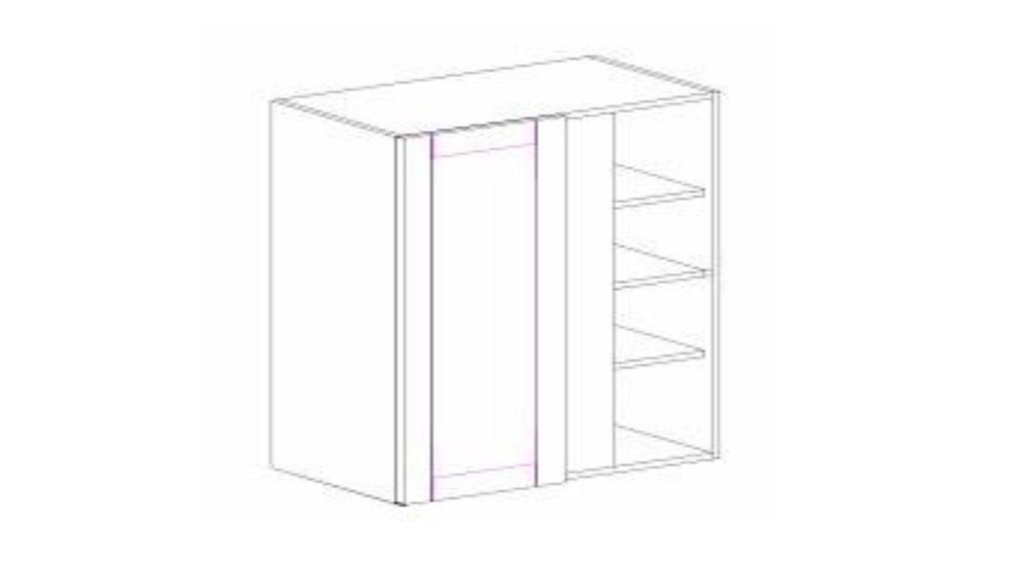POC-WBC2730 COFFEE WALL BLIND CORNER CAB 27"X30"