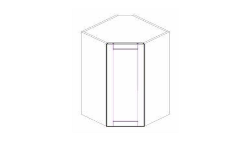 POC-WDC2436 COFFEE WALL DIA CORNER CAB 24"X36"