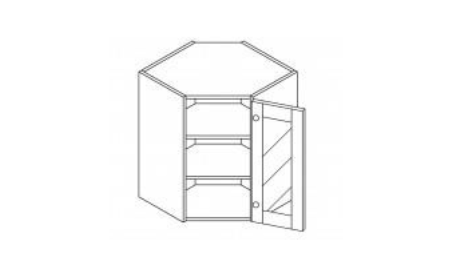 POC-WDCMD2430 COFFEE DIA COR MULLION DOOR 24"X30"
