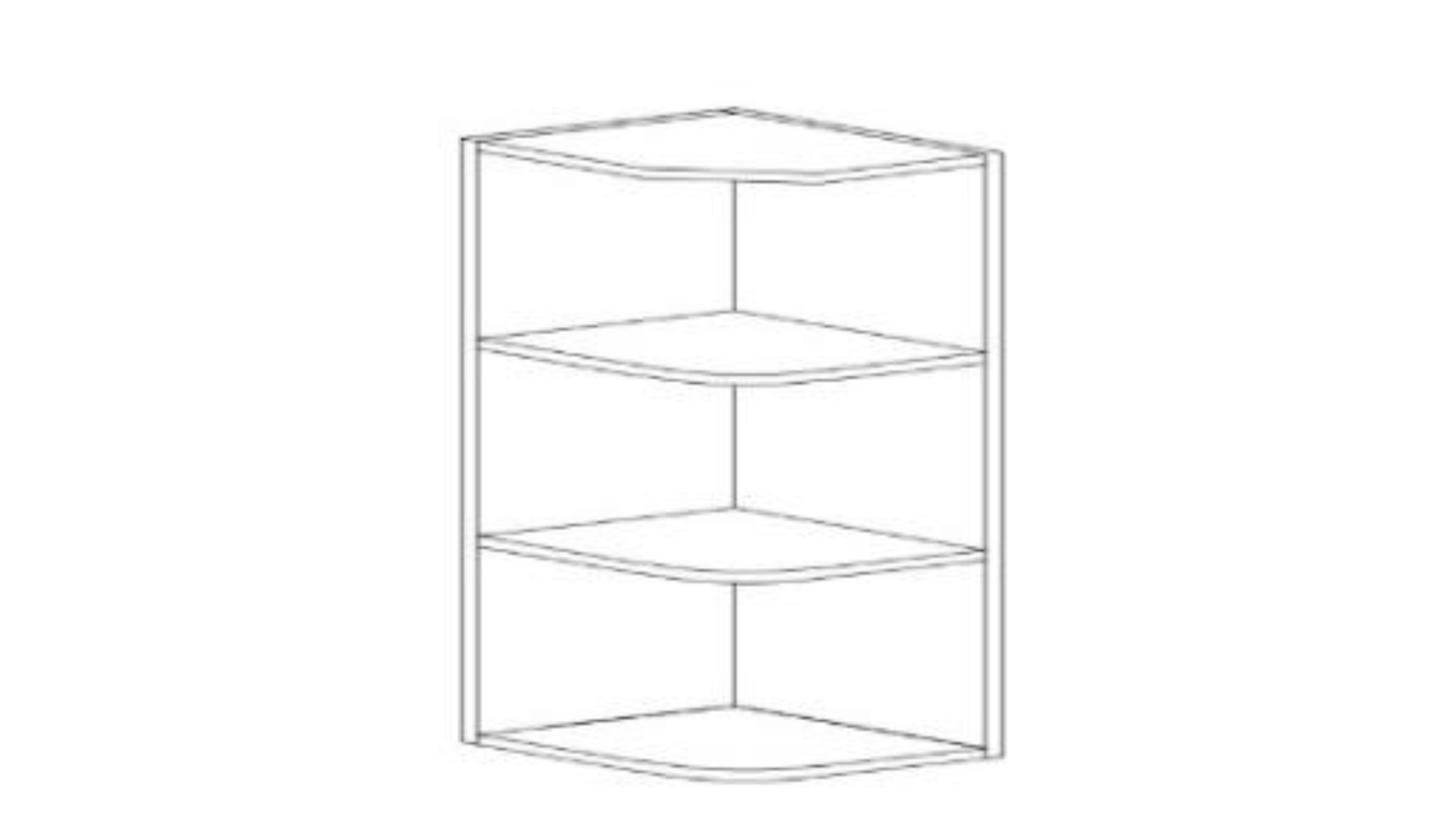 POC-WOES1230 COFFEE WALL OPEN END SHELF 12"X30"