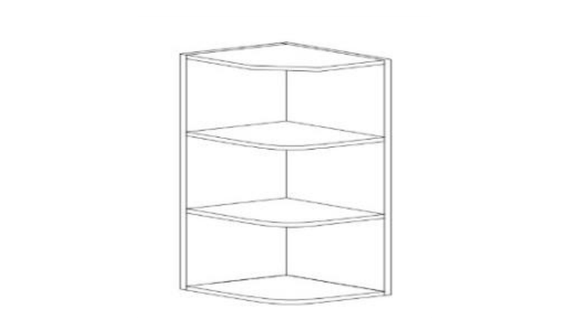 POC-WOES1242 COFFEE WALL OPEN END SHELF 12"X42"