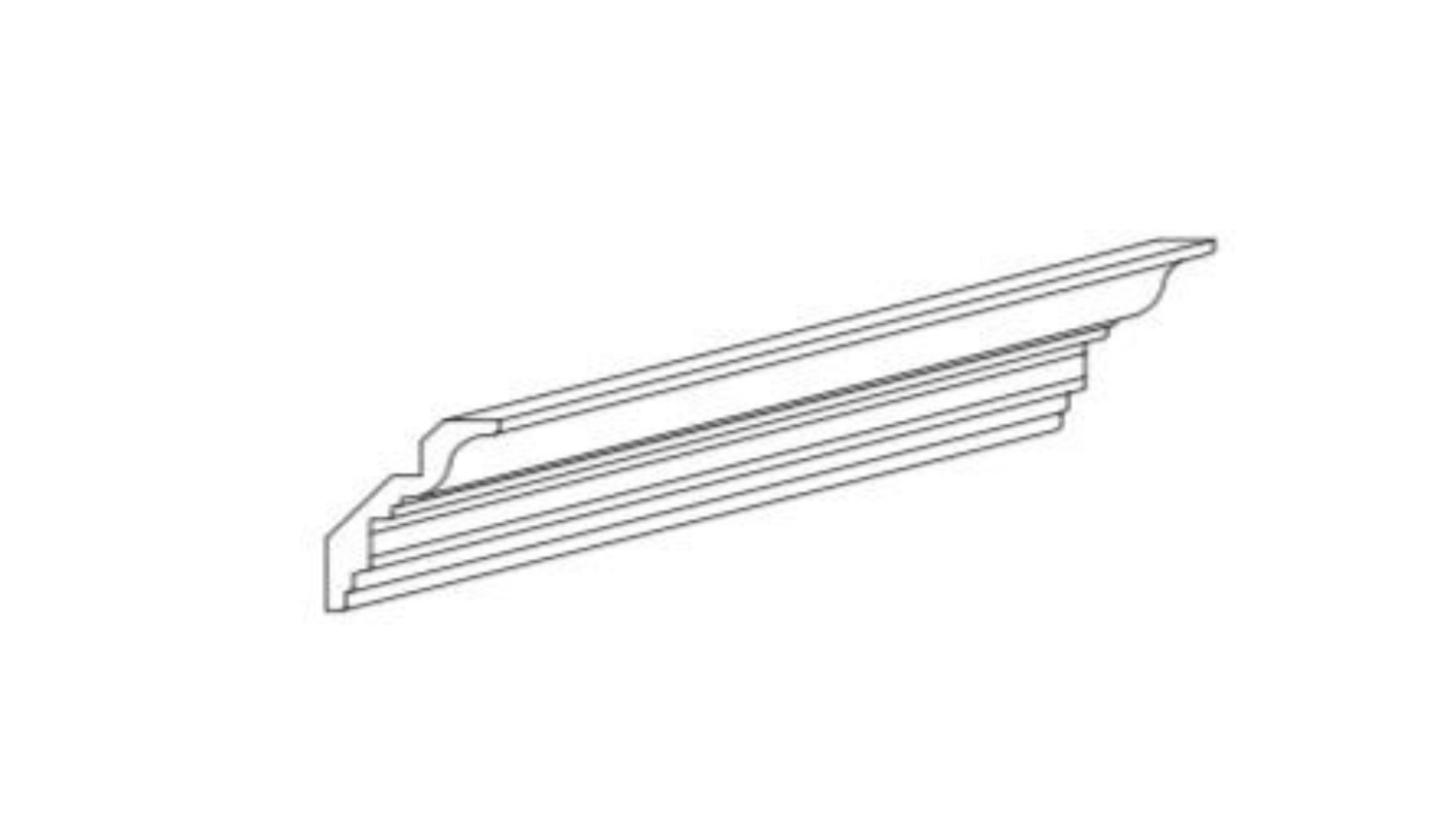 COFFEE QUARTER ROUND MOLDING  8' LONG