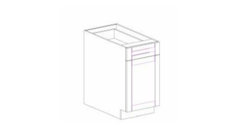 PAW-B09 ANTIQUE WHITE BASE CABINET 9"