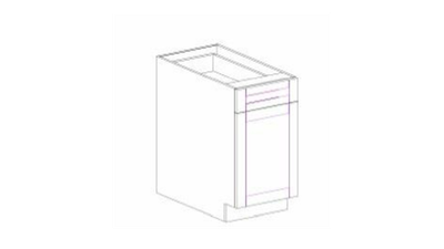 PAW-B15 ANTIQUE WHITE BASE CABINET 15"