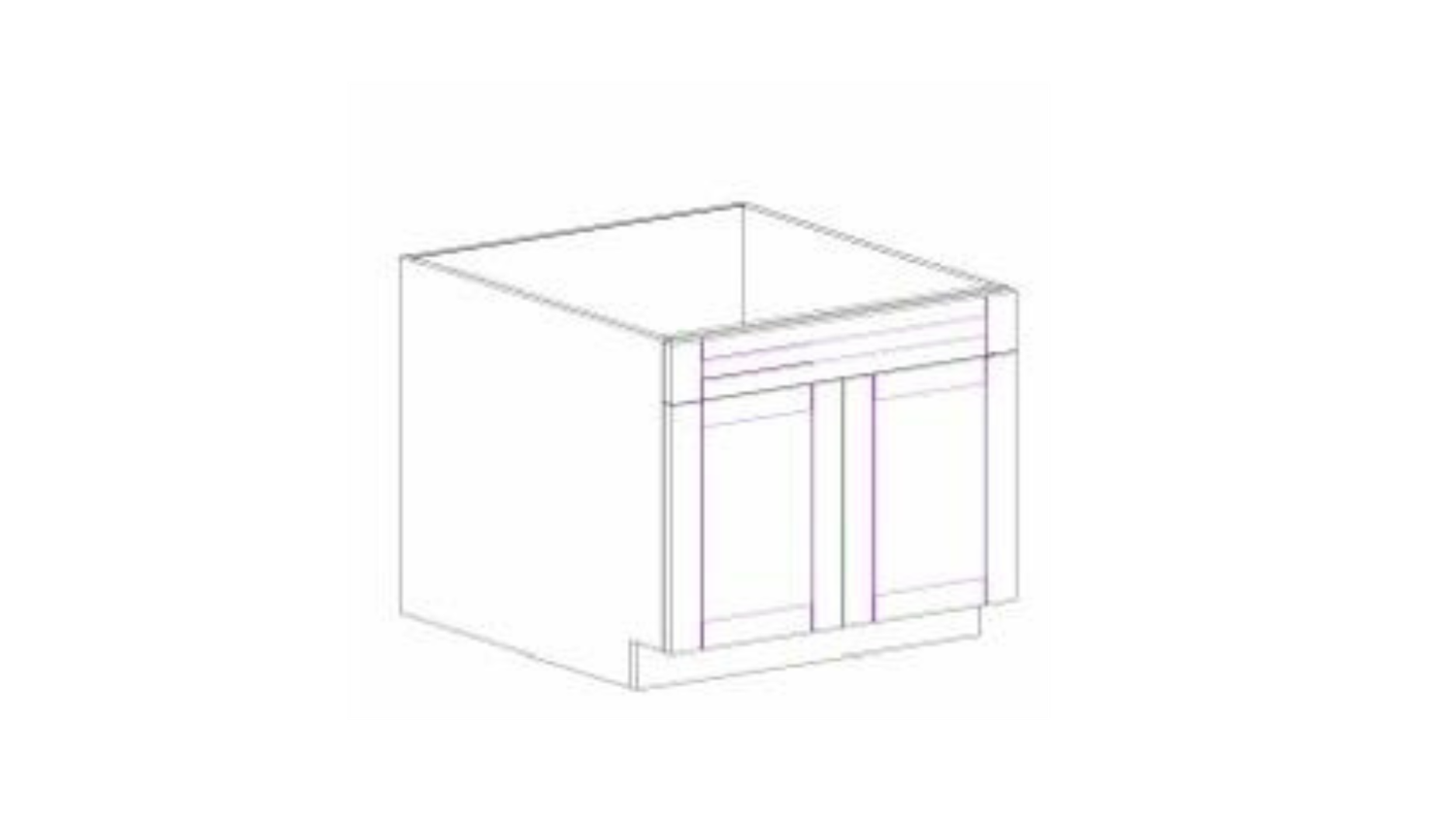 PAW-B33 ANTIQUE WHITE BASE CABINET 33"