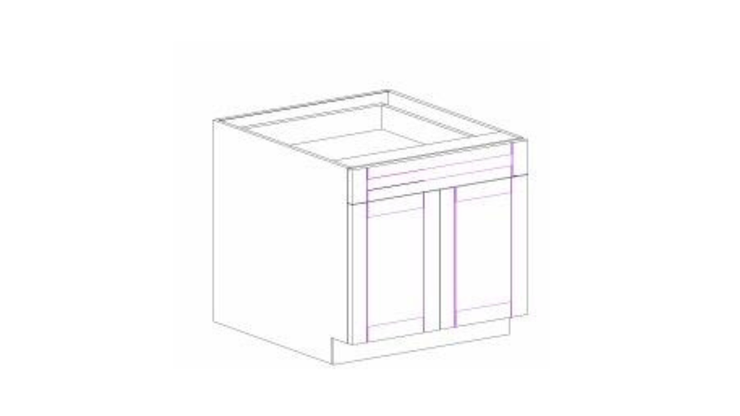PAW-B36 ANTIQUE WHITE BASE CABINET 36"