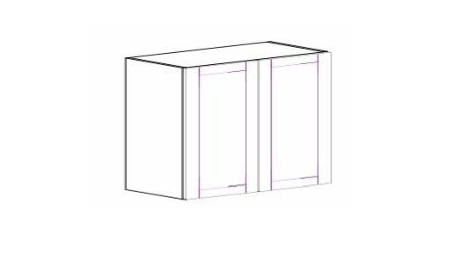 PAW-W3342 ANTIQUE WHITE WALL CABINET 33"X 42"