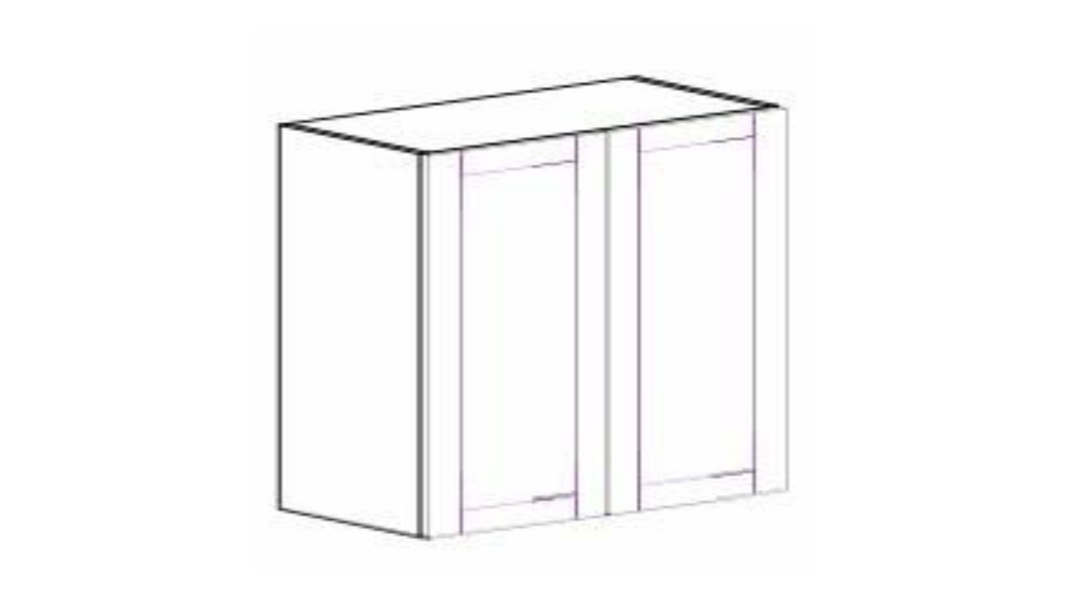 PAW-W3342 ANTIQUE WHITE WALL CABINET 33"X 42"