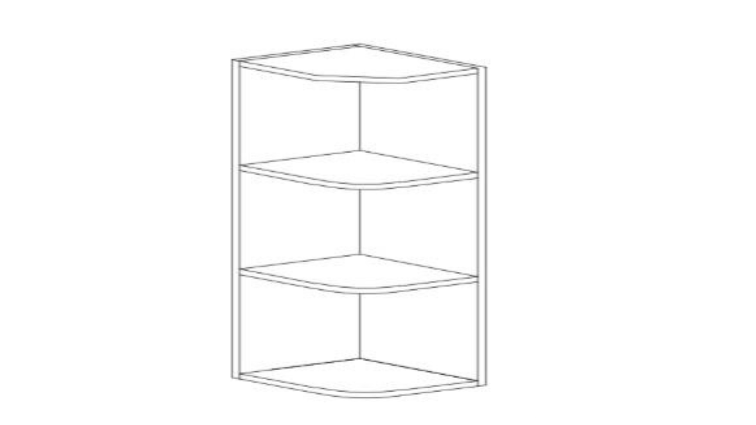 PAW-WOES1230 ANTIQUE WHITE WALL OPEN END SHELF 12"X30 12"X30