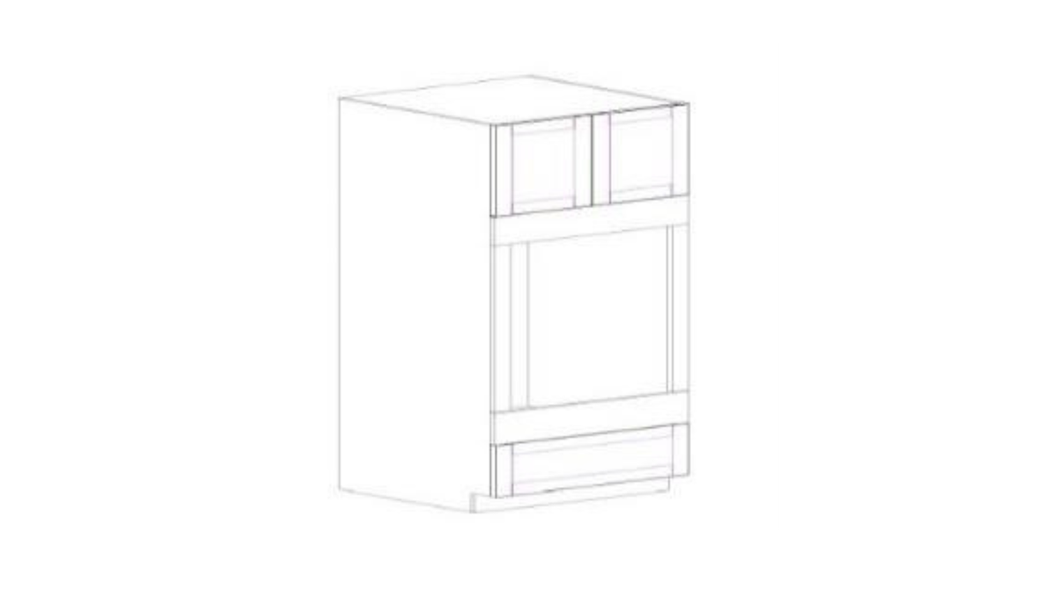PAW-DOC3096 ANTIQUE WHITE DOUBLE OVEN 30X96" W/C